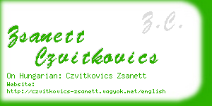 zsanett czvitkovics business card